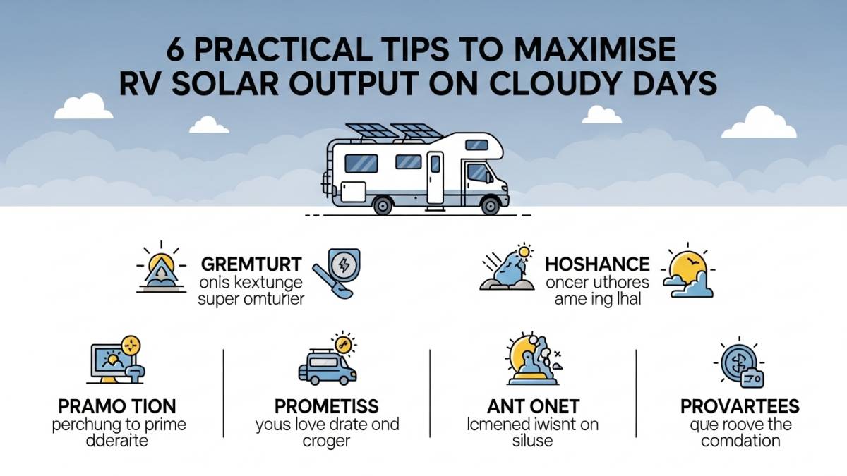 6 Practical Tips to Maximise RV Solar Output on Cloudy Days
