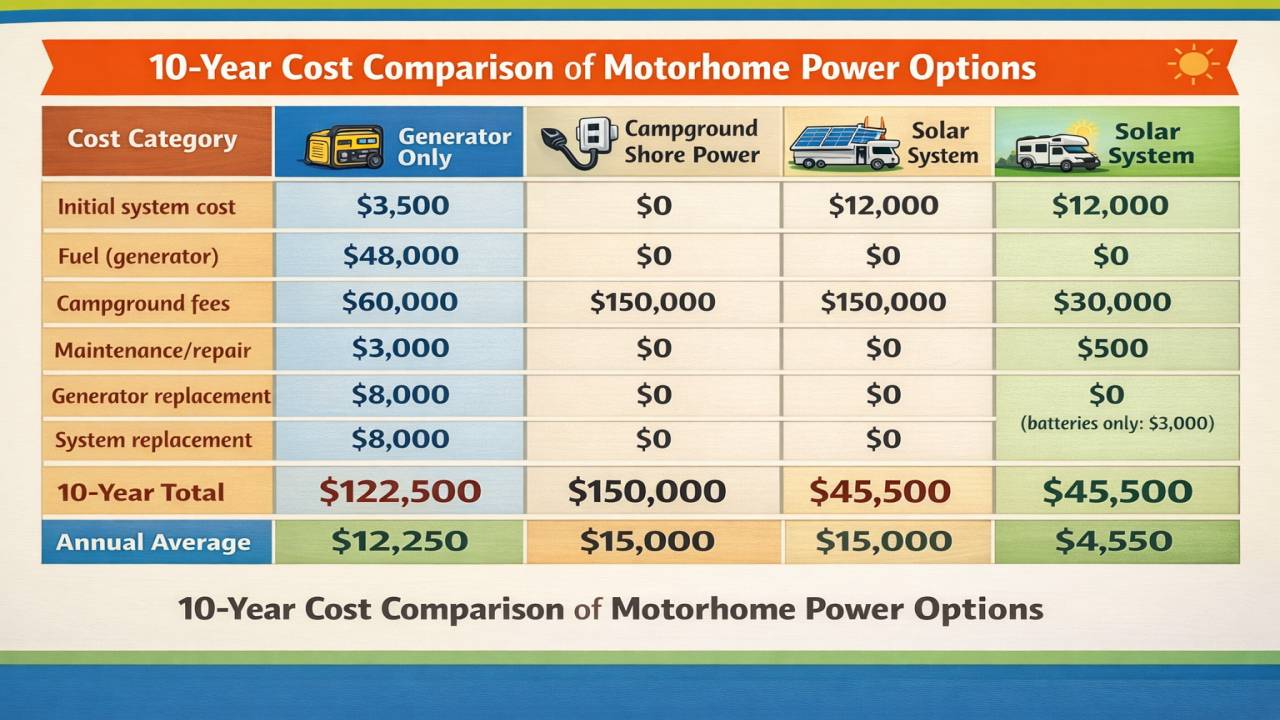 Comparing RV Solar to Alternatives