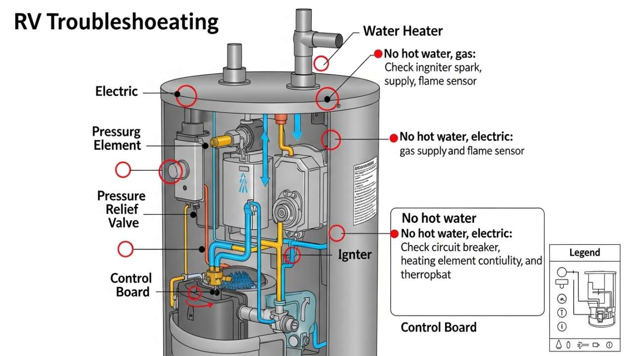 Detailed RV Water Heater Troubleshooting Chart