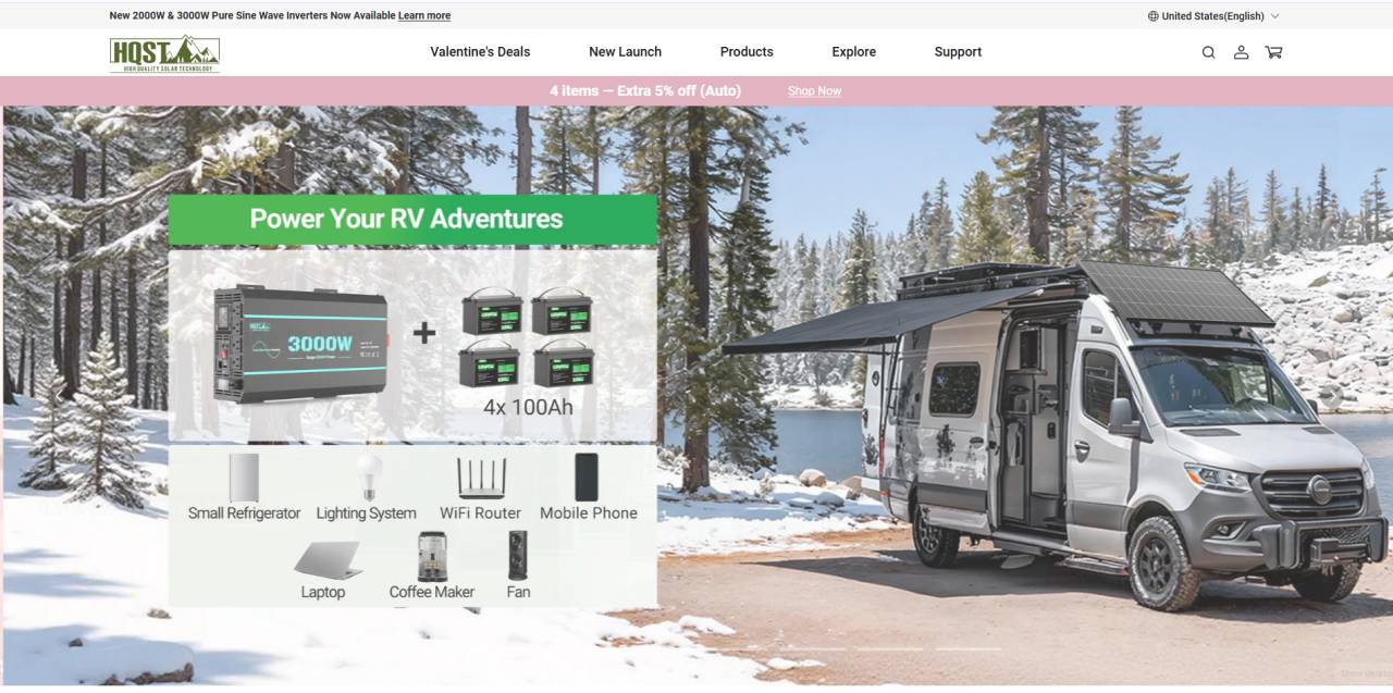 HQST 200W Monocrystalline Solar Panel