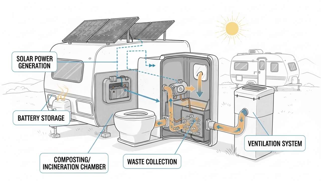 How a Solar RV Toilet Actually Works