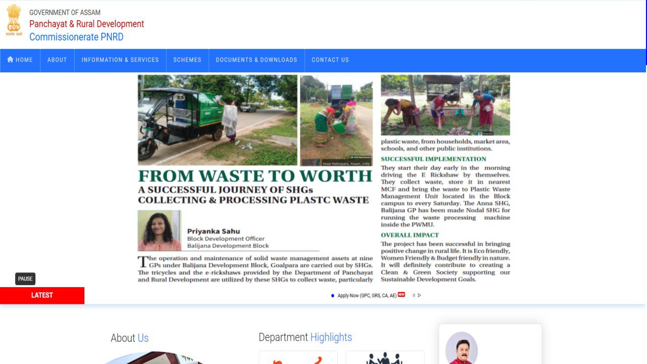 How to Apply Online for the PNRD Assam Application Form 2026