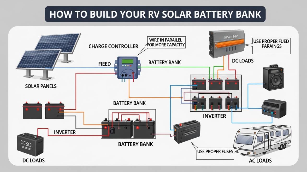 How to Build Your RV Solar Battery Bank