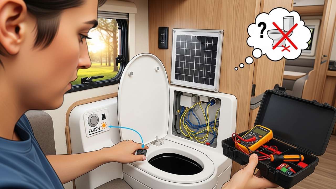 How to Fix a Problem Solar RV Toilet Not Flushing