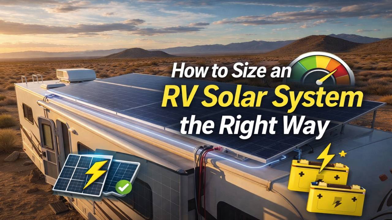 How to Size an RV Solar System the Right Way