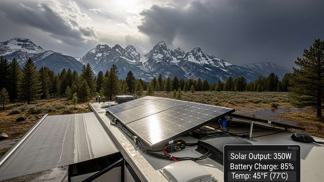 Jackson Hole RV Solar Mountain Weather Performance Guide