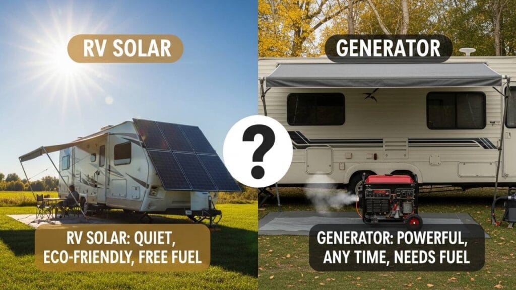 RV Solar vs Generator