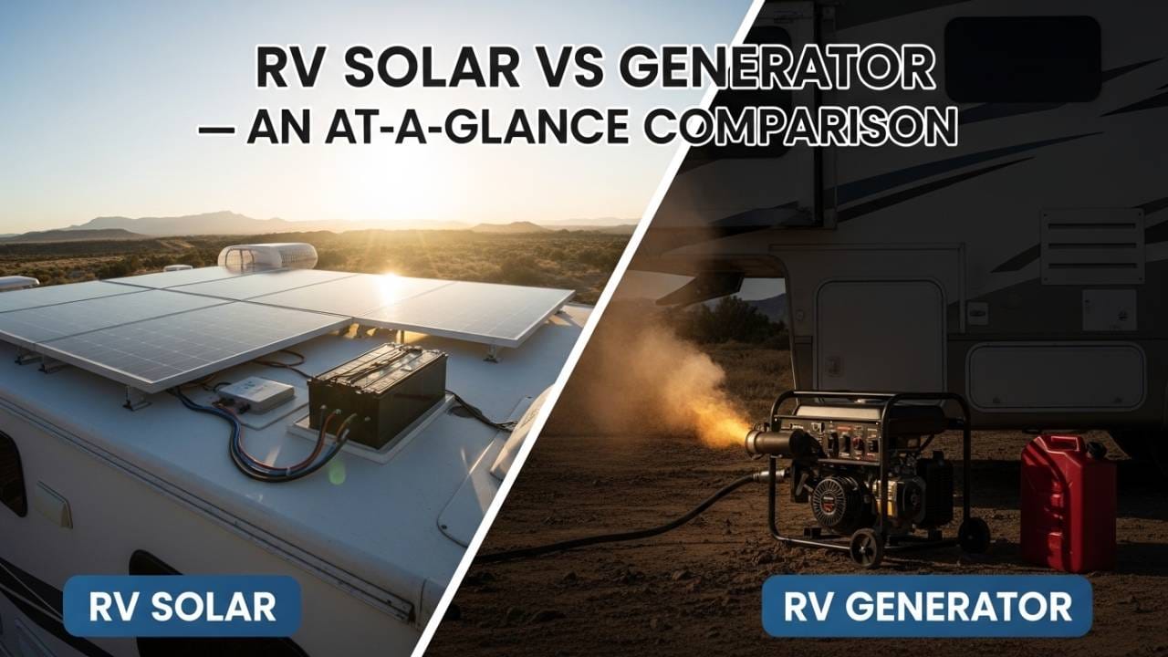 RV Solar vs Generator