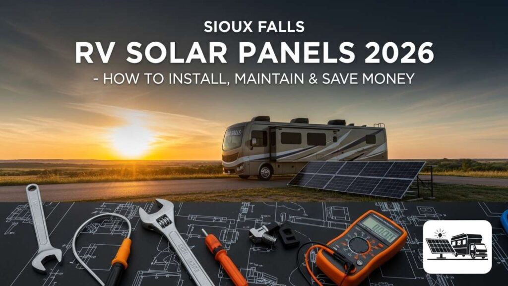 Sioux Falls RV Solar Panels 2026 – How to Install, Maintain & Save Money