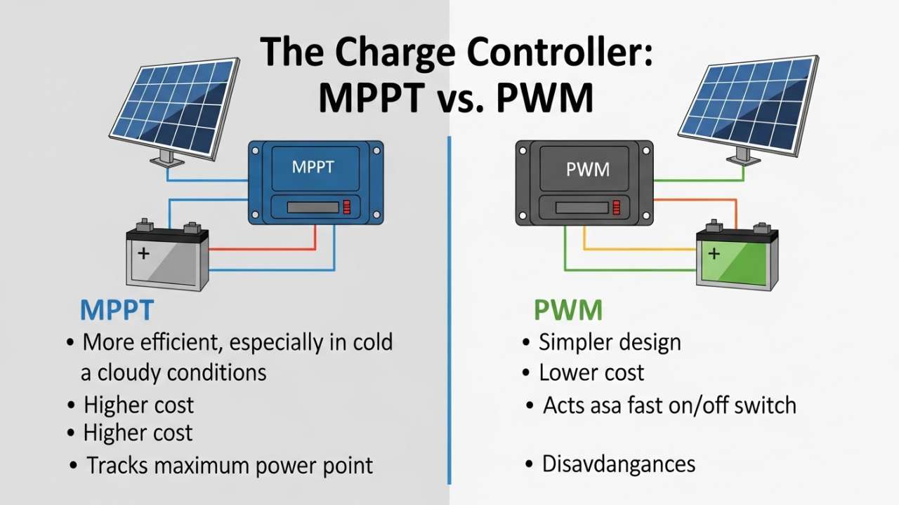 The Charge Controller MPPT vs. PWM