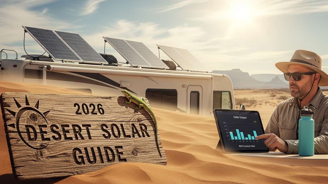 Best RV Solar Panels for New Mexico Extreme Heat (2026 Desert Solar Guide)