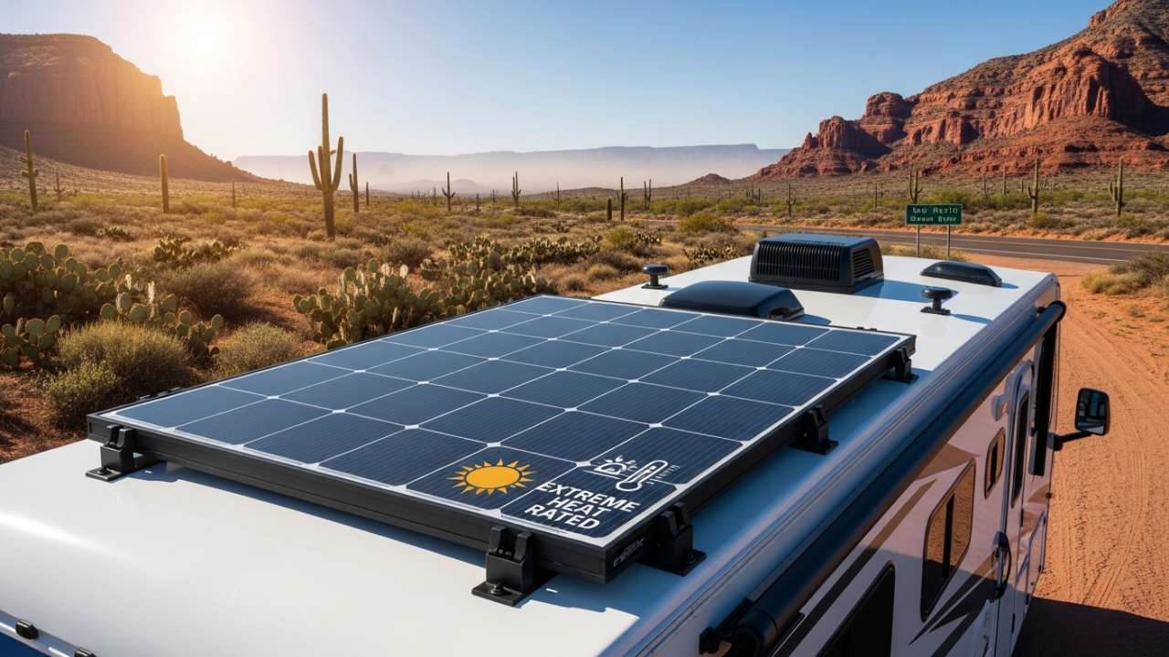 Best Solar Panels for RV New Mexico Extreme Heat