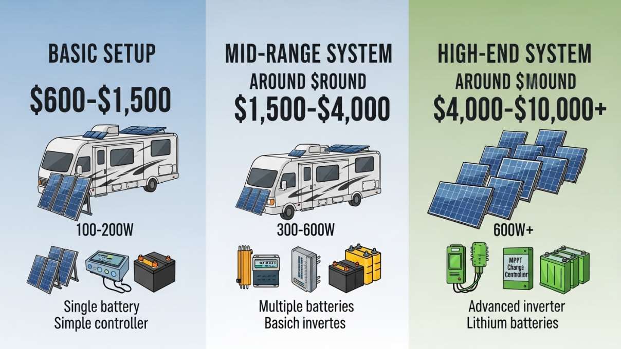 How Much Does It Cost to Add Solar Panels to an RV