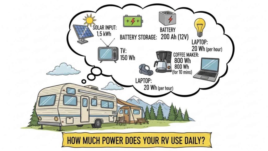 How Much Power Does Your RV Use Daily