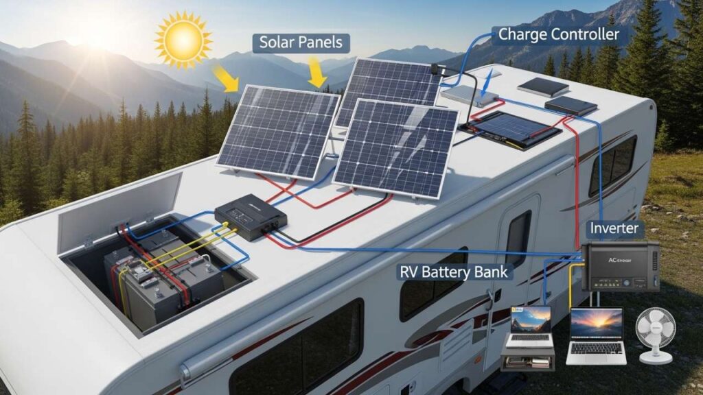 How to Charge RV Battery with Solar