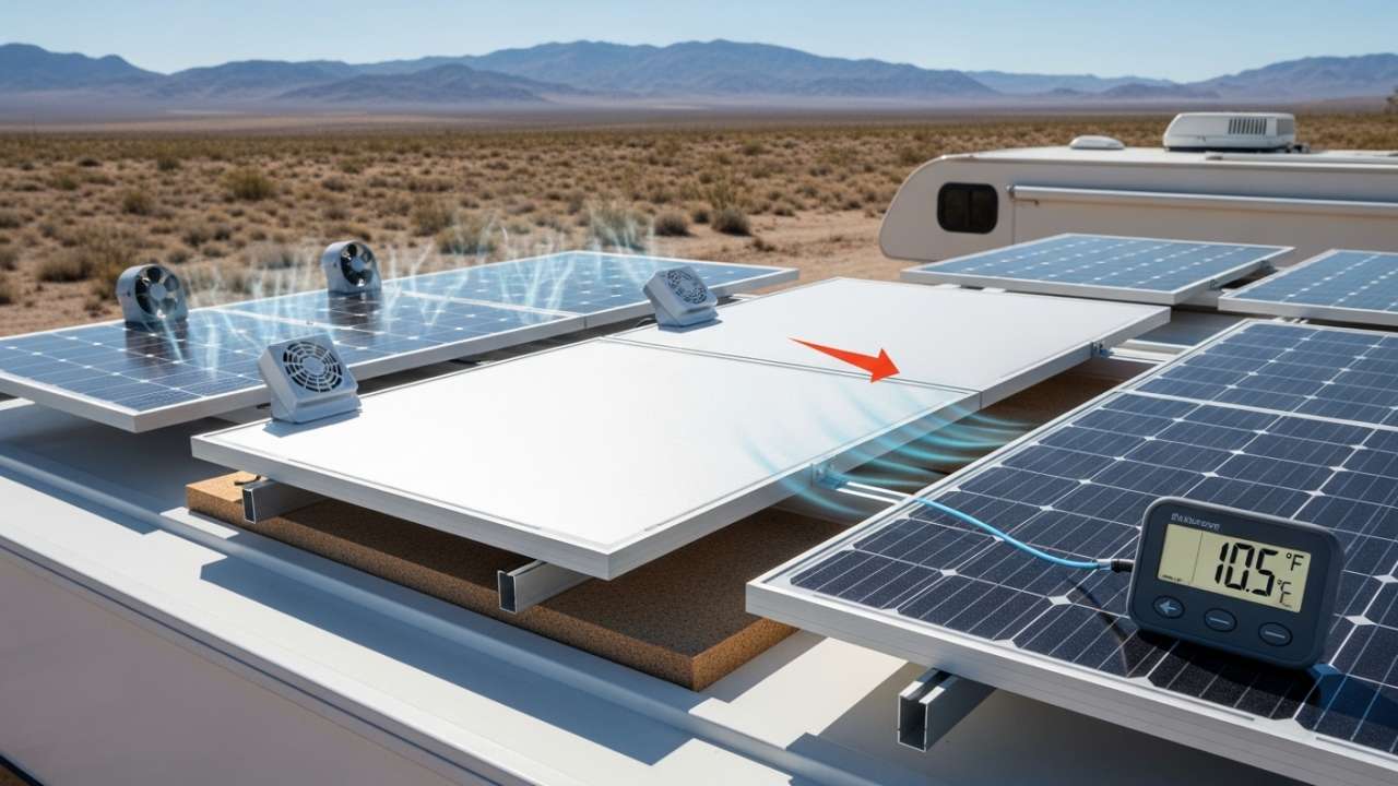 Passive Cooling How to Drop Panel Temperature 10-15 Degrees