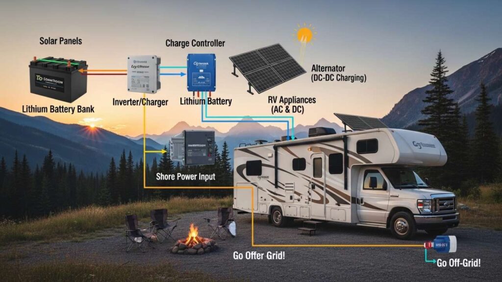 RV Battery Backup System Camp Anywhere Without Running Your Generator