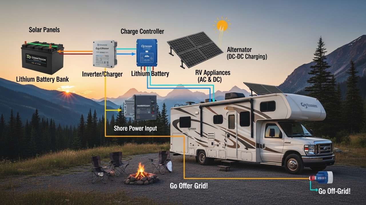 RV Battery Backup System Camp Anywhere Without Running Your Generator