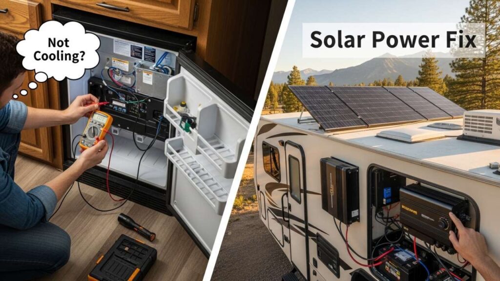 RV Refrigerator Not Cooling Troubleshooting & Solar Power Fix