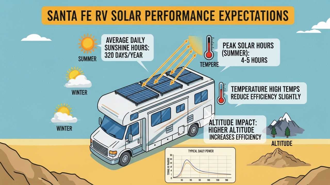 Santa Fe RV Solar Performance Expectations