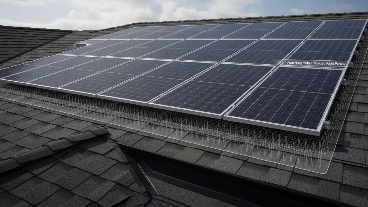 Protecting Your Solar Panels Roof-Mounted Rigid Panels