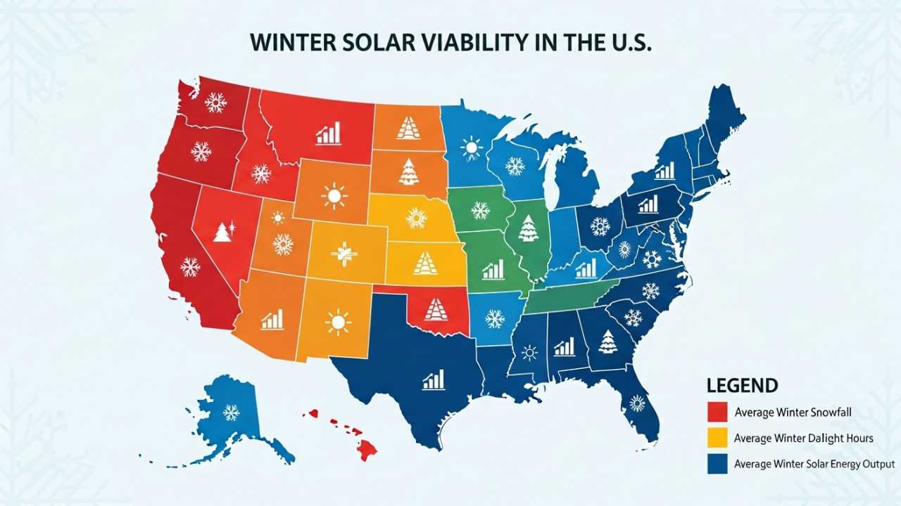 State-by-State Winter Solar Viability in the US