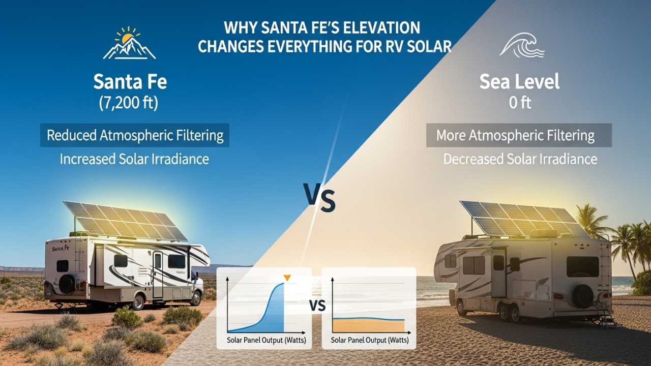 Why Santa Fe's Elevation Changes Everything for RV Solar