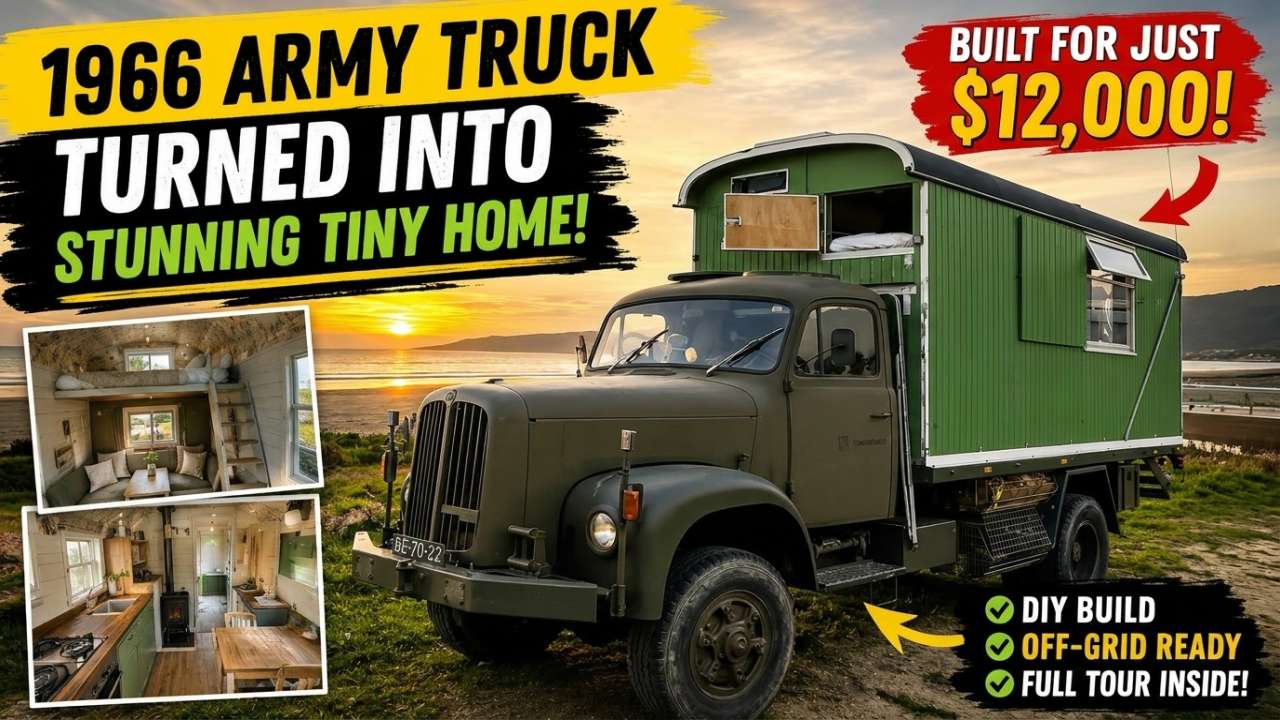 1966 Army Truck Turned Into Beautiful Tiny Home