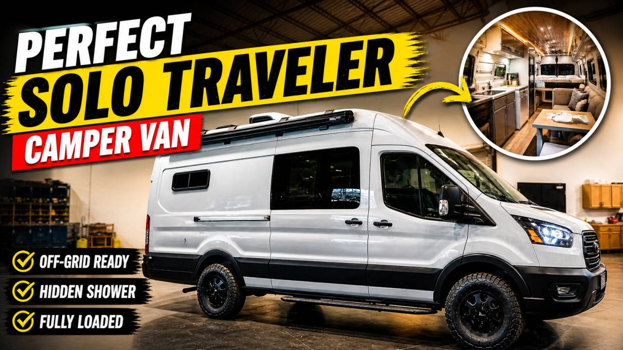 Luxury Ford Transit Camper Van Is Perfect for Solo Travelers